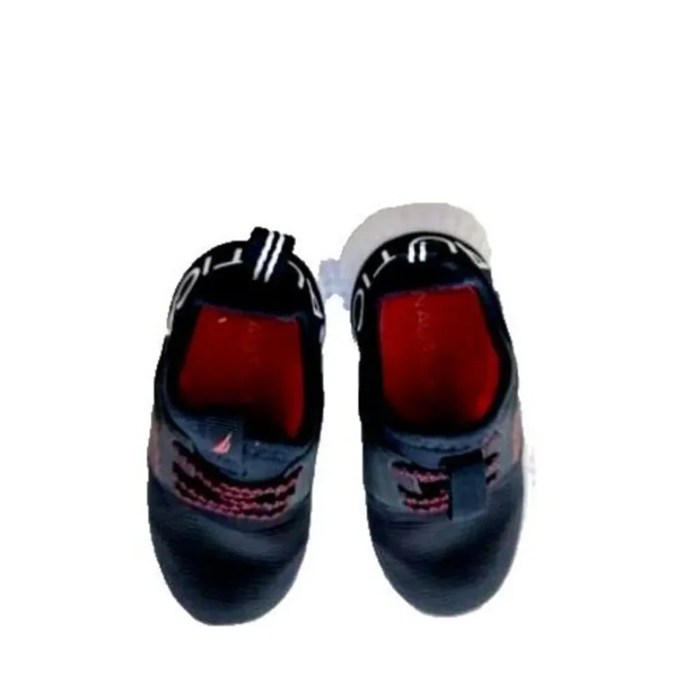 Toddler Red/Blue‎ Size 6 Unisex Comfortable Nautica Slip-on-Great Condition